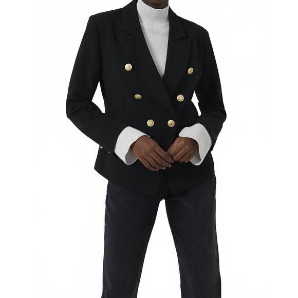 NEW FRENCH CONNECTION buntie whisper ruth suit jacket in black